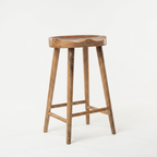 Nova Solid Wood Bar Stool | Minimalist Counter Stool