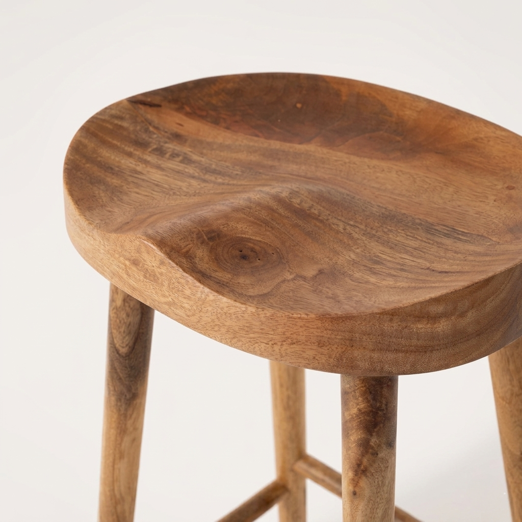 Nova Solid Wood Bar Stool | Minimalist Counter Stool