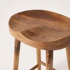 Nova Solid Wood Bar Stool | Minimalist Counter Stool