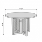 Novera Cane Round Dining Set