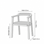 Orvane Solid Wood Dining Set with Curved Arm Chairs & Bench