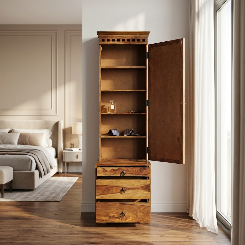 Convertible dressing table with mirror and storage for bedroom in Jodhpur India