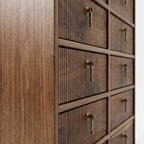 Averra Tall Wooden Chest of Drawers | Multi Drawer Vertical Storage Cabinet for Bedroom