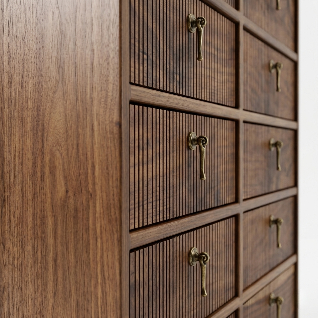 Averra Tall Wooden Chest of Drawers | Multi Drawer Vertical Storage Cabinet for Bedroom
