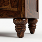 Solid Wood Chest of Drawers | Narrow Wooden Storage Cabinet with 5 Drawers for Bedroom