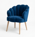 Luxury Velvet Shell Accent Chair | Modern Upholstered Lounge Chair