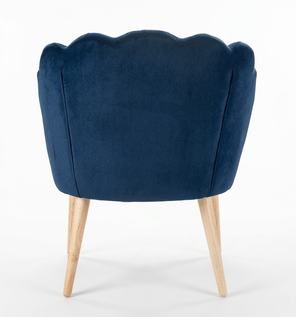 Luxury Velvet Shell Accent Chair | Modern Upholstered Lounge Chair