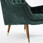 Velvet Barrel Accent Chair