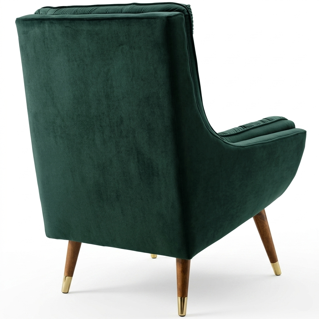 Velvet Barrel Accent Chair