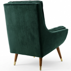 Velvet Barrel Accent Chair