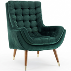 Velvet Barrel Accent Chair
