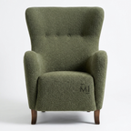 Modern High Back Accent Chair | Premium Upholstered Lounge Armchair