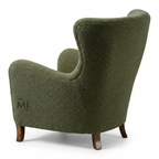 Modern High Back Accent Chair | Premium Upholstered Lounge Armchair