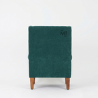Luxury Velvet Wingback Chair | Modern High Back Accent Armchair