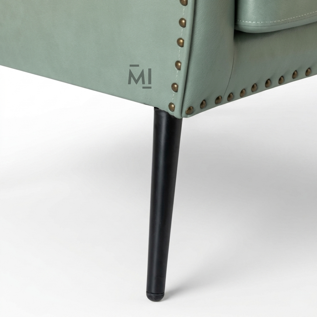 Sage Green Wingback Accent Chair | Modern Luxury Upholstered Lounge Chair