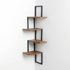 Corner Wall Shelf | Modern Wooden Corner Storage Rack