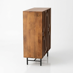 Arco Nova Bar Cabinet – Solid Wood Designer Bar Storage Cabinet