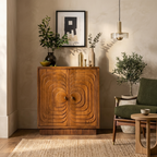Orbita Luxe Bar Cabinet – Modern Solid Wood Designer Bar Cabinet