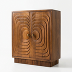 Orbita Luxe Bar Cabinet – Modern Solid Wood Designer Bar Cabinet