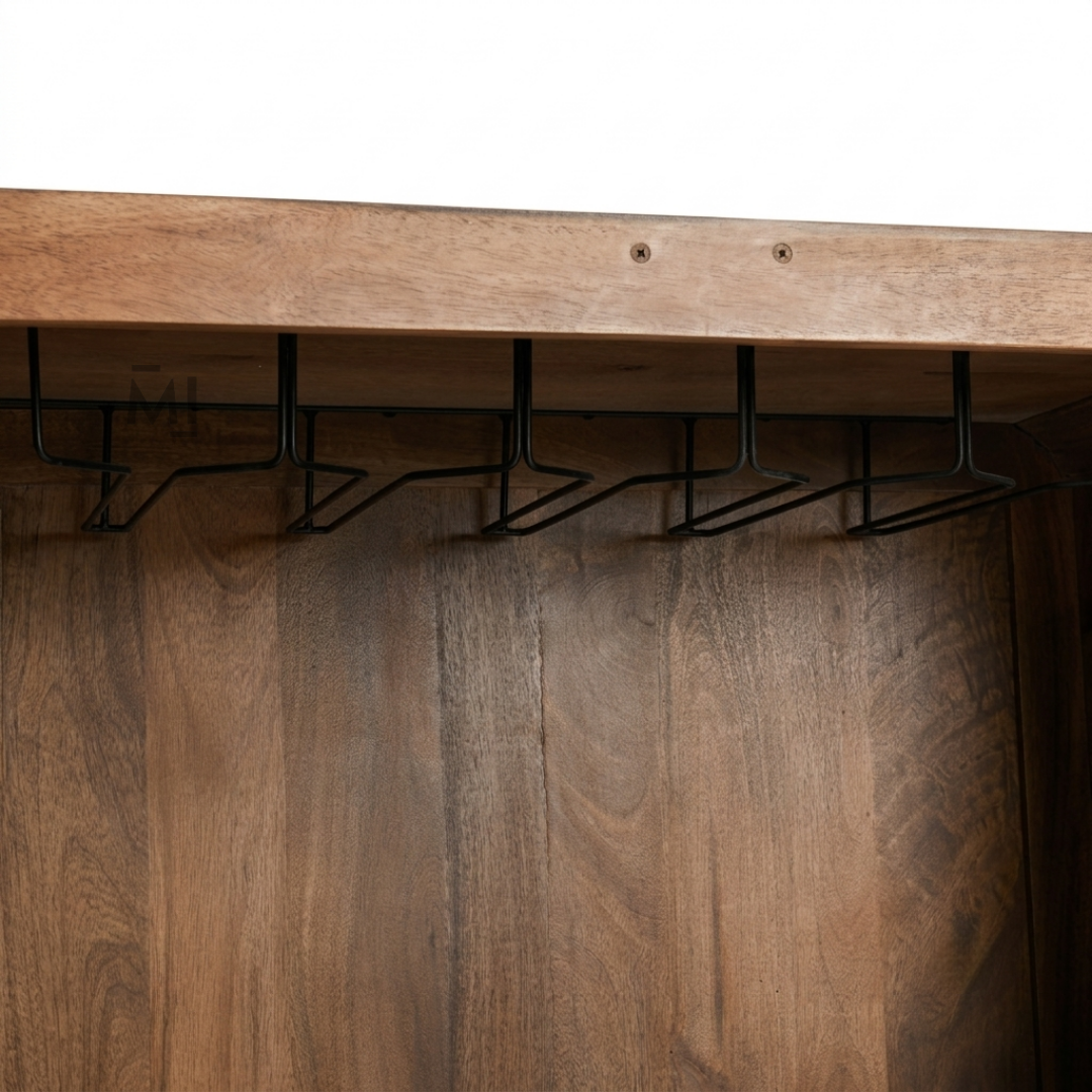 Vertex Grove Solid Wood Bar Cabinet
