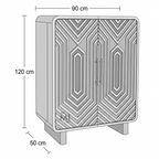 Vertex Grove Solid Wood Bar Cabinet