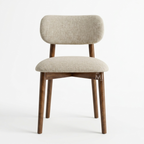 Elysian Upholstered Dining Chair – Scandinavian Solid Wood Comfort Chair