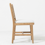 Luma Rattan Dining Chair – Acacia Wood & Hand-woven Rattan Chair