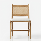 Luma Rattan Dining Chair – Acacia Wood & Hand-woven Rattan Chair