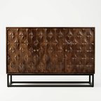 Solenne Carved Wood Sideboard Cabinet