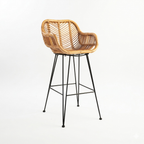Rivana Rattan Bar Chair | Modern Woven Cane Counter Stool