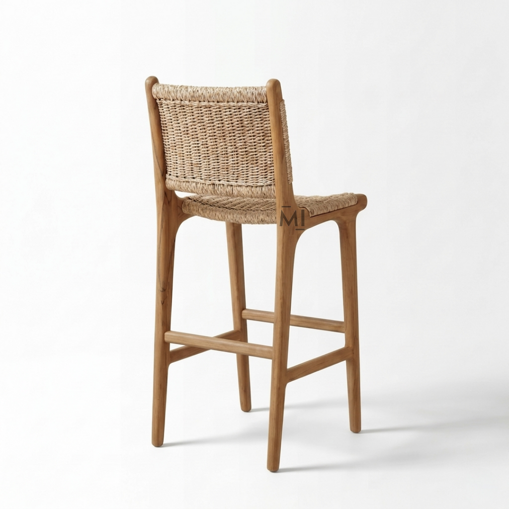 Siena Woven Bar Chair | Natural Rope Counter Stool