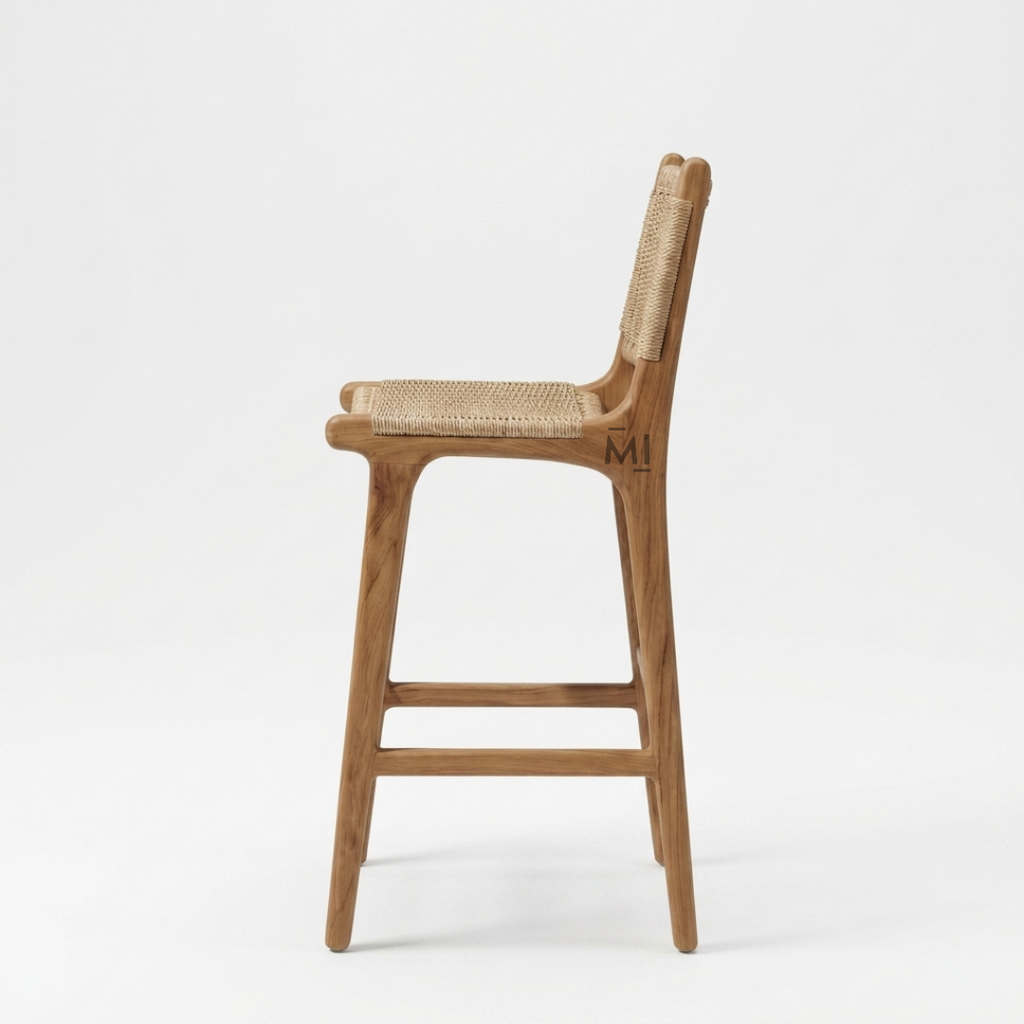 Siena Woven Bar Chair | Natural Rope Counter Stool