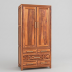 Solid wood wardrobe for home storage cabinet in Jodhpur India