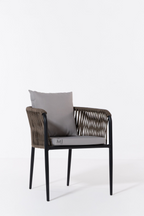 TerraLoom Outdoor Dining Chair | Modern Rope Patio Armchair
