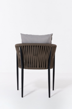 TerraLoom Outdoor Dining Chair | Modern Rope Patio Armchair