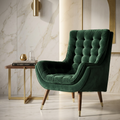 Velvet Barrel Accent Chair