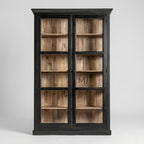 modern glass door showcase cabinet wooden interior india
