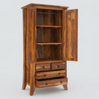 Veyra Compact Wooden Wardrobe