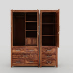Orvex Wooden Wardrobe Set (2 Units)