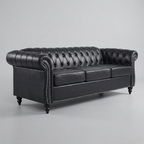 Windsor Chesterfield Leather Sofa | Classic Tufted 3 Seater