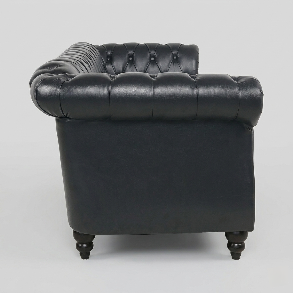 Windsor Chesterfield Leather Sofa | Classic Tufted 3 Seater