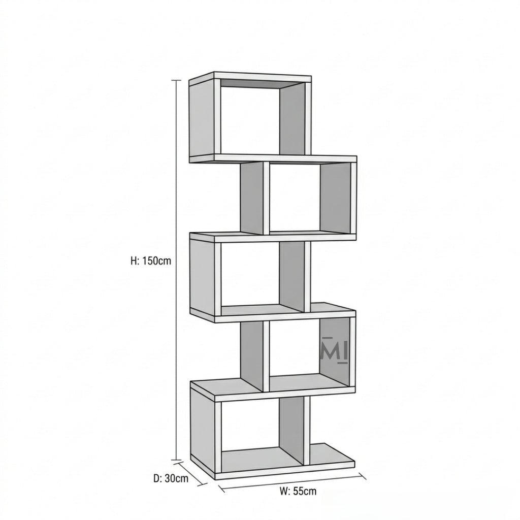 wooden shelf dimensions 150cm height display unit