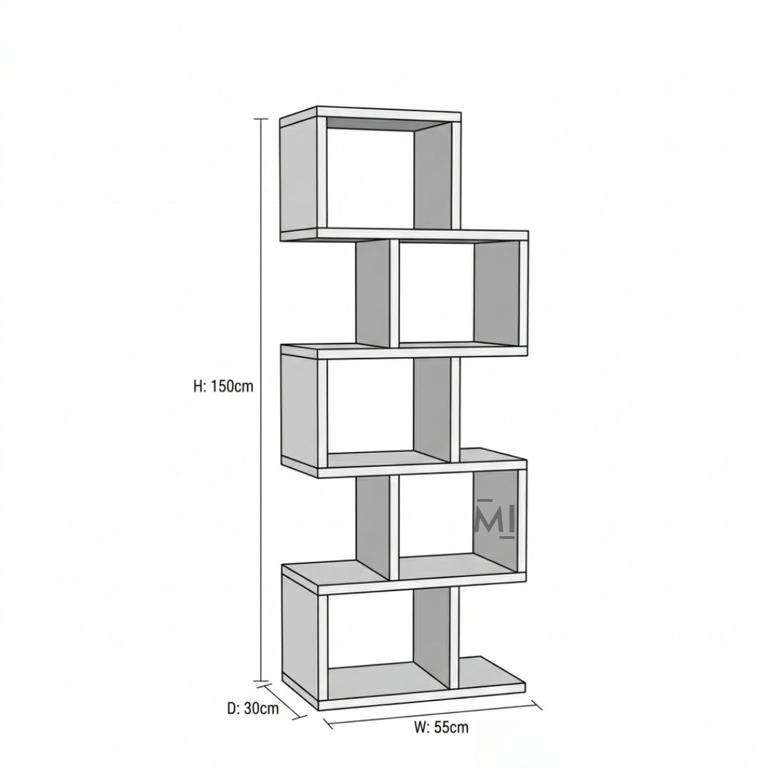 wooden shelf dimensions 150cm height display unit