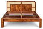 Zyra Cane Wooden Bed