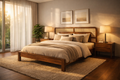Zyra Cane Wooden Bed